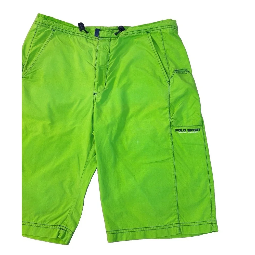 Vintage 90s Ralph Lauren Polo Sport Shorts Men's Large Green